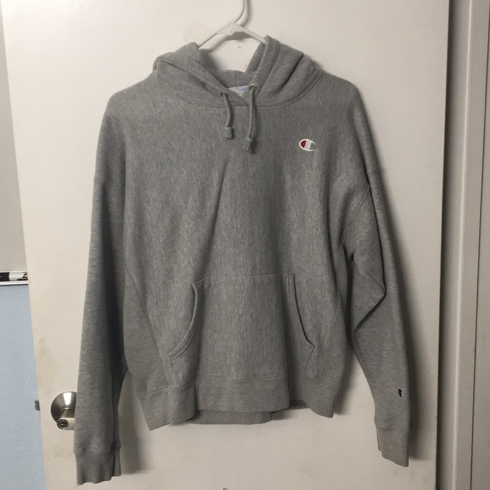 Women’s Gray Reverse Weave Champion Hoodie